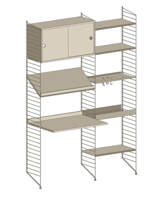 עמדת עבודה משולבת אחסון - Idana Furniture