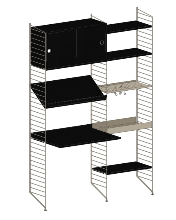 עמדת עבודה משולבת אחסון - Idana Furniture