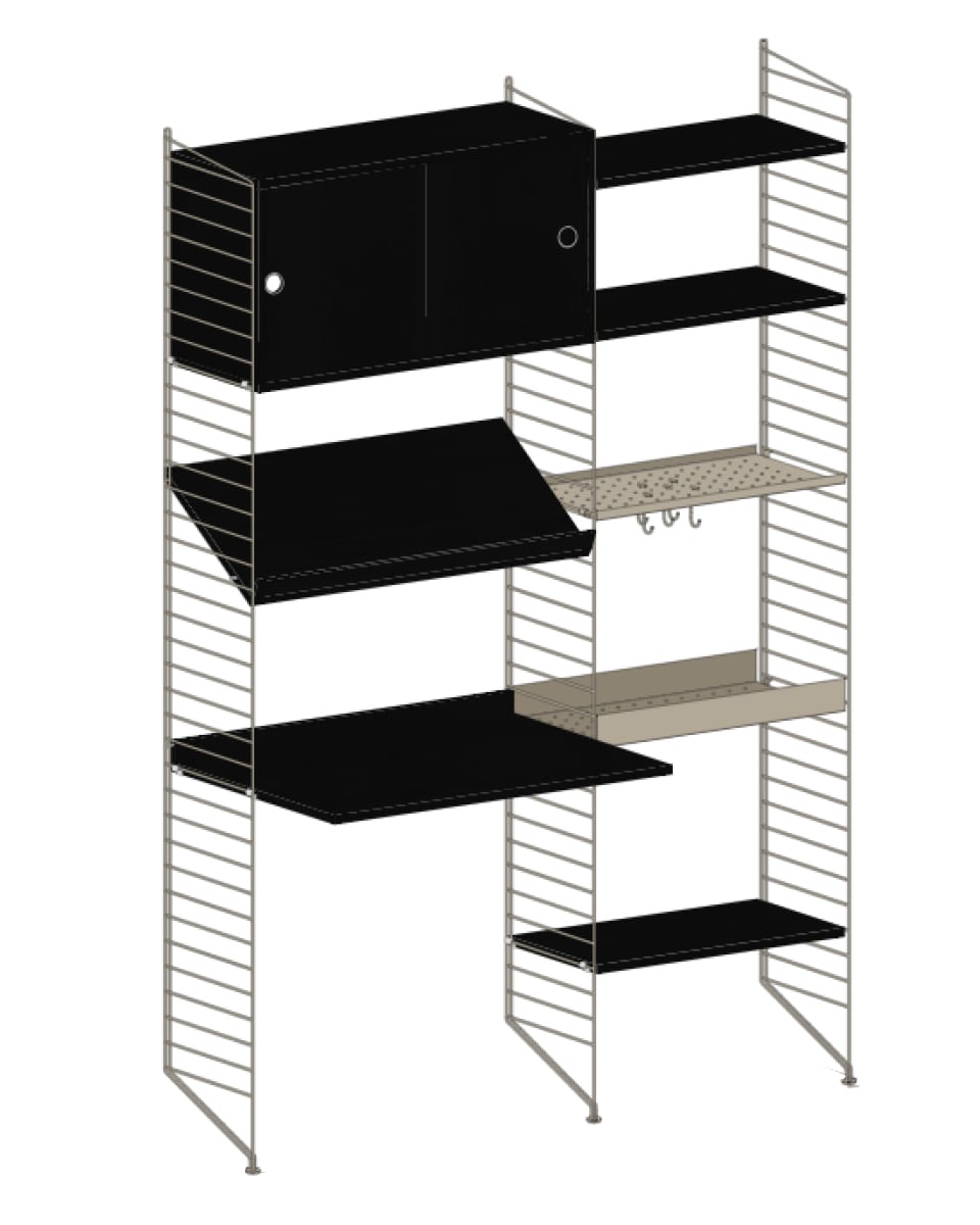 עמדת עבודה משולבת אחסון - Idana Furniture