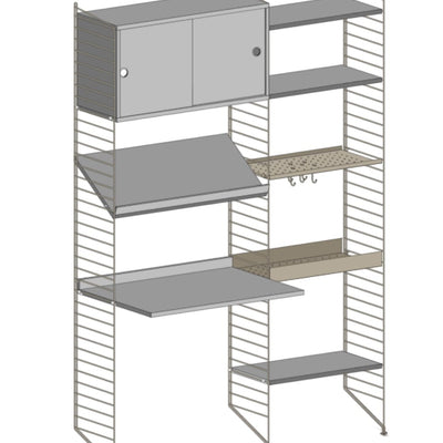 עמדת עבודה משולבת אחסון - Idana Furniture