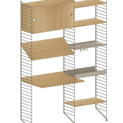 עמדת עבודה משולבת אחסון - Idana Furniture