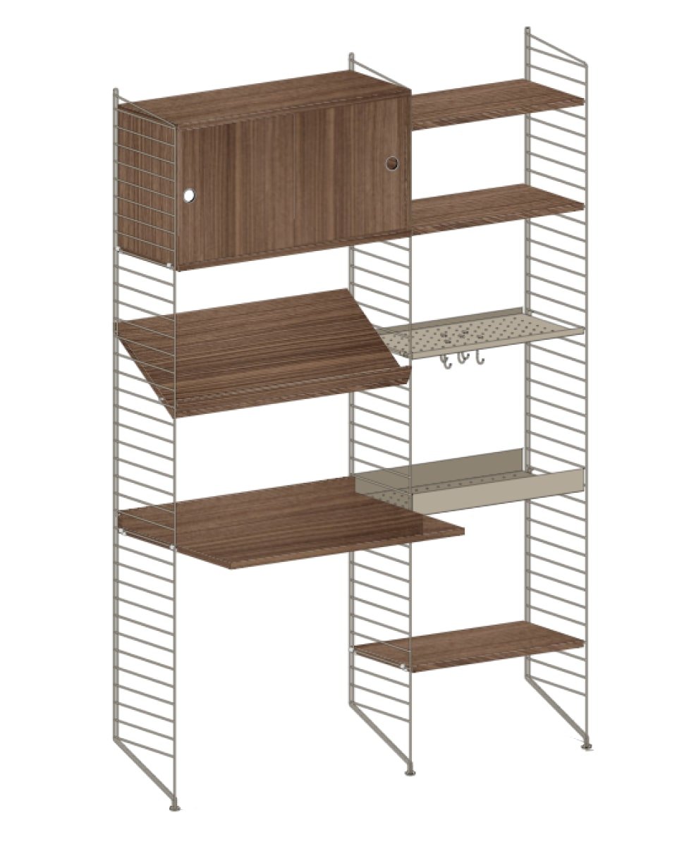 עמדת עבודה משולבת אחסון - Idana Furniture