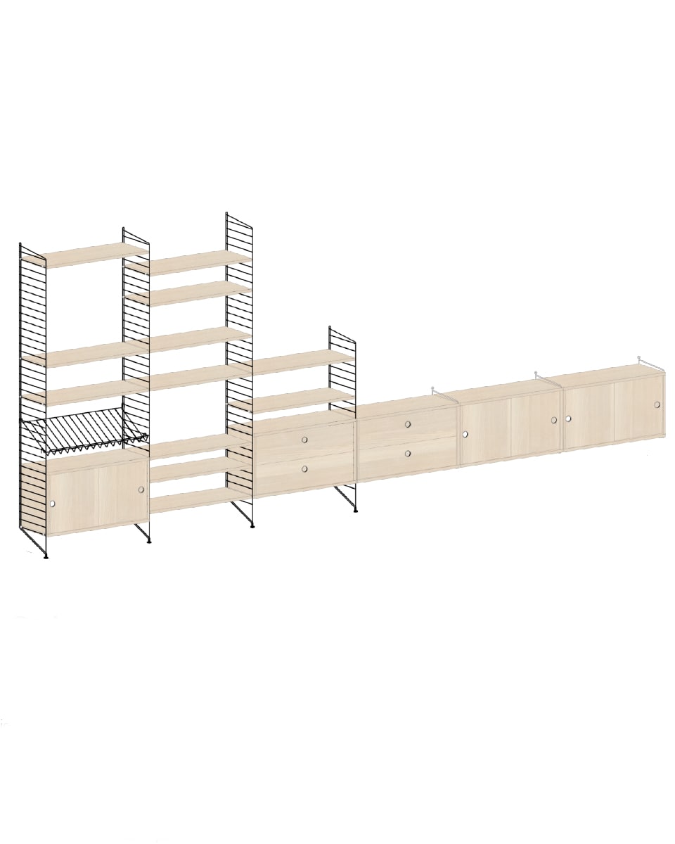 ספריית אחסון רחבה - Idana Furniture