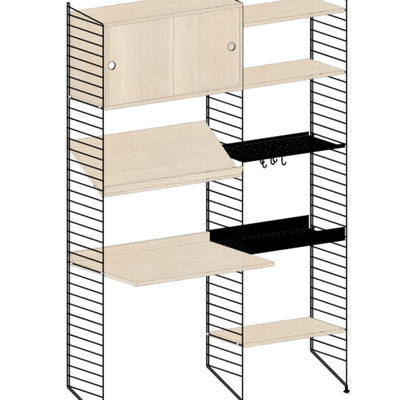 עמדת עבודה משולבת אחסון - Idana Furniture