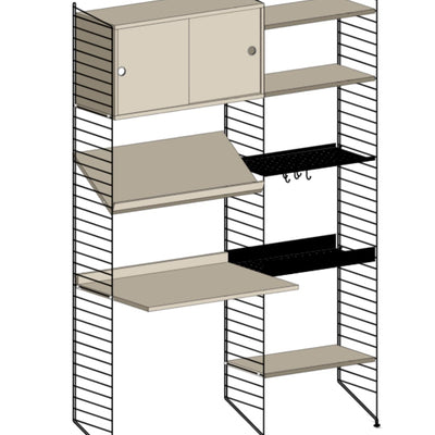 עמדת עבודה משולבת אחסון - Idana Furniture