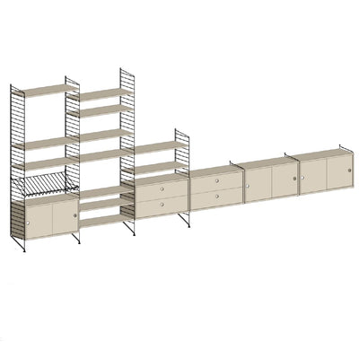 ספריית אחסון רחבה - Idana Furniture