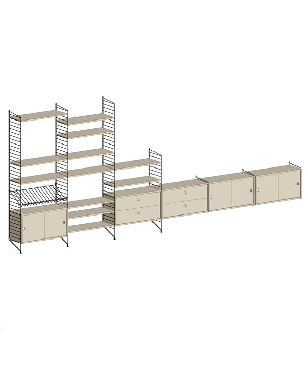 ספריית אחסון רחבה - Idana Furniture
