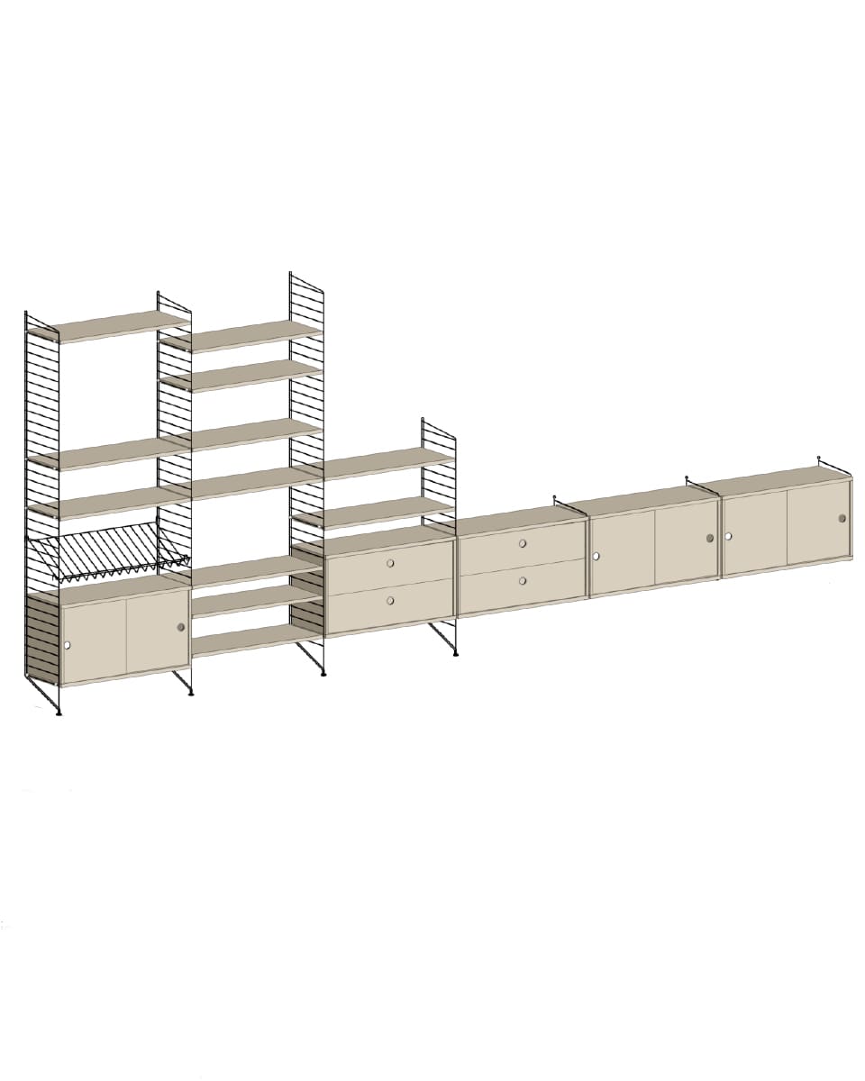 ספריית אחסון רחבה - Idana Furniture