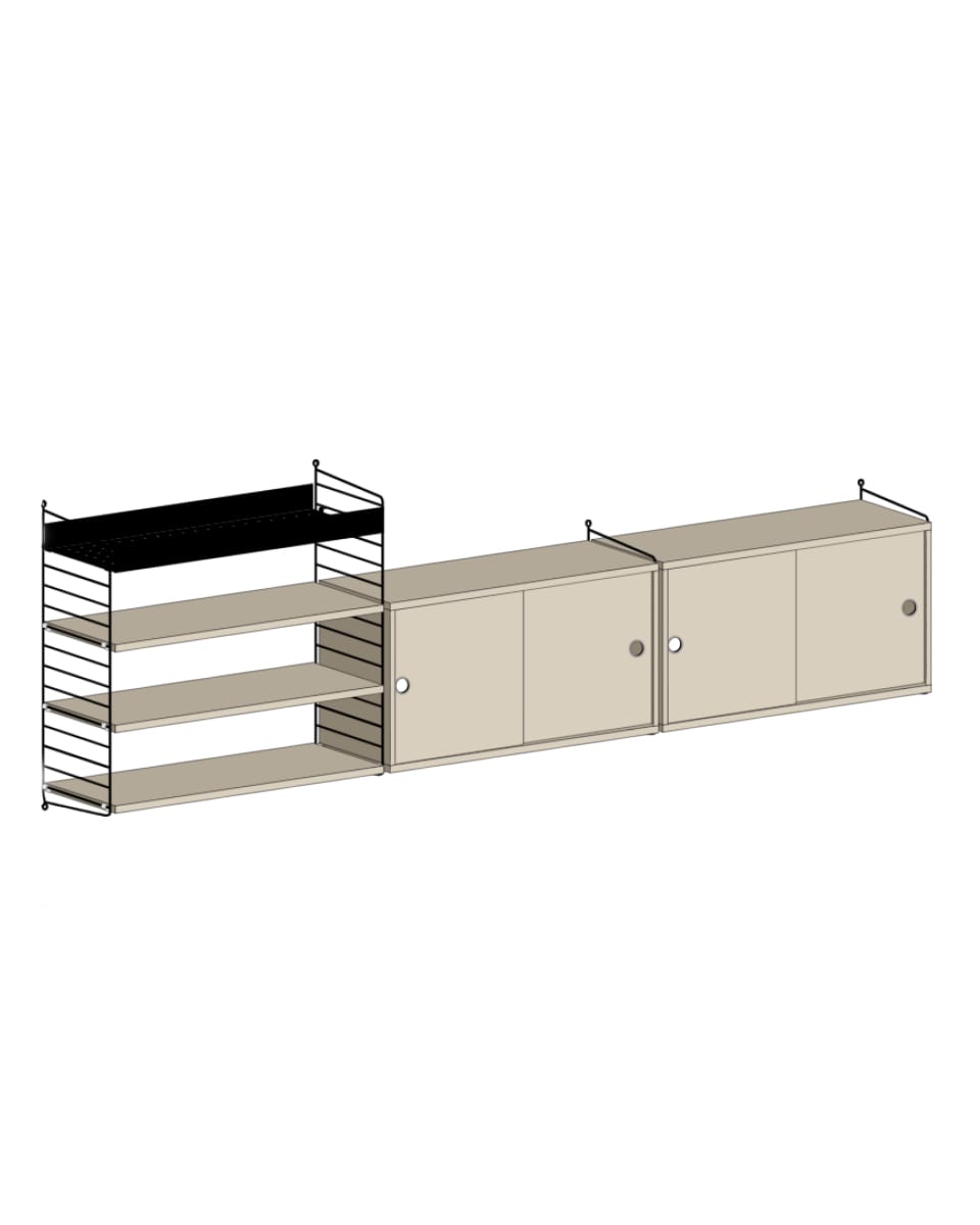 מזנון טלויזיה ומדף מתכת - Idana Furniture