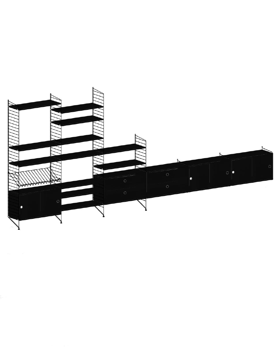 ספריית אחסון רחבה - Idana Furniture