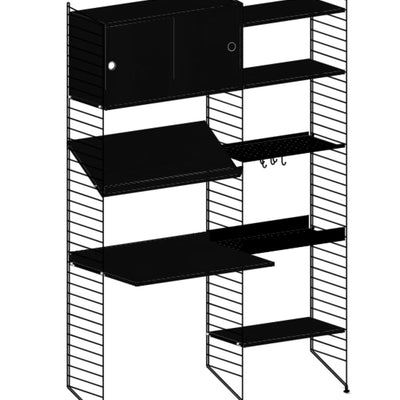 עמדת עבודה משולבת אחסון - Idana Furniture
