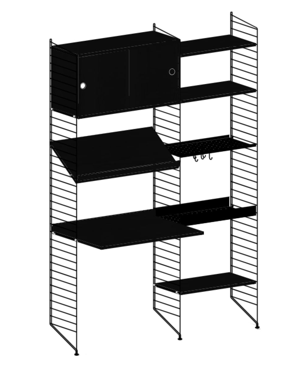עמדת עבודה משולבת אחסון - Idana Furniture