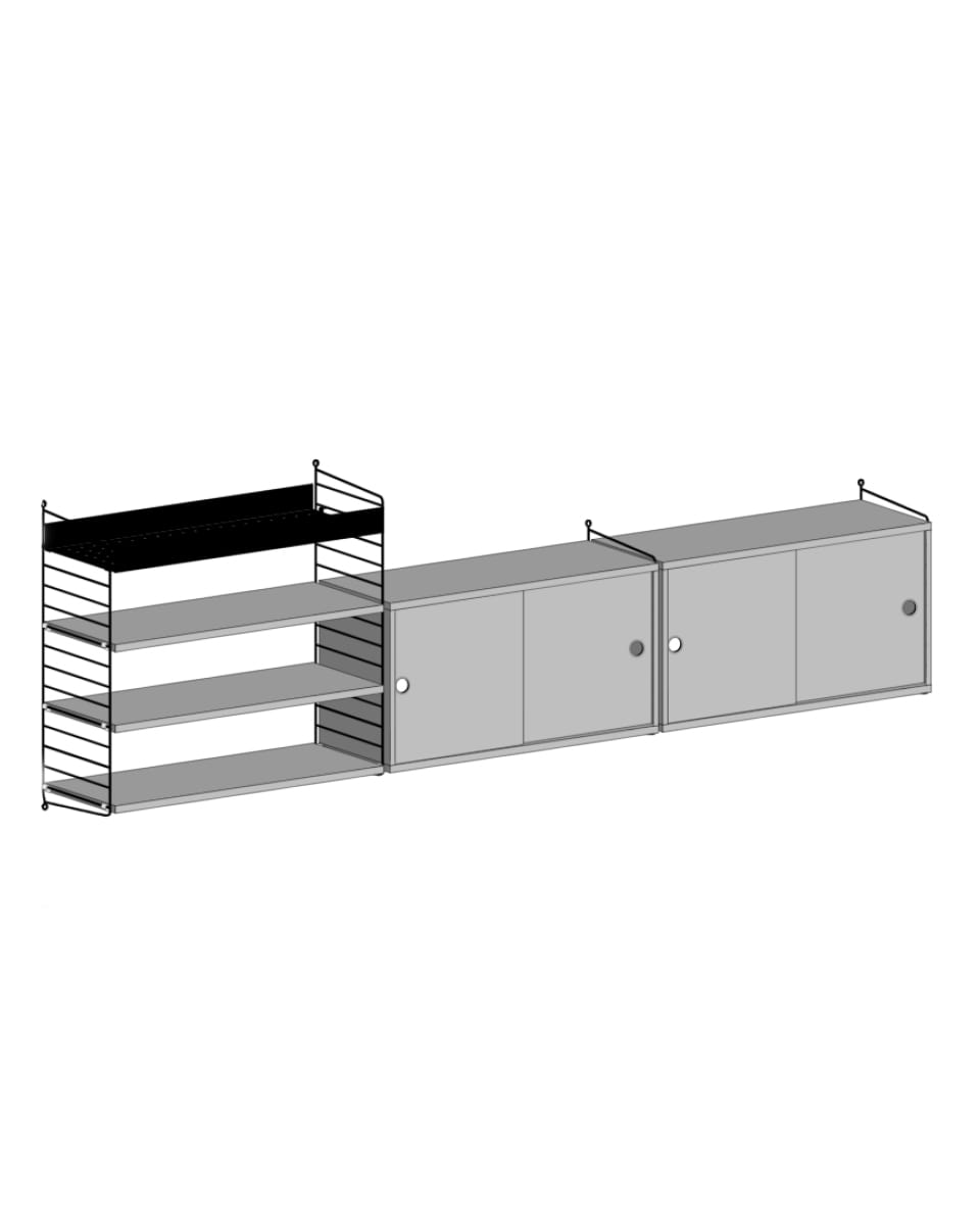 מזנון טלויזיה ומדף מתכת - Idana Furniture