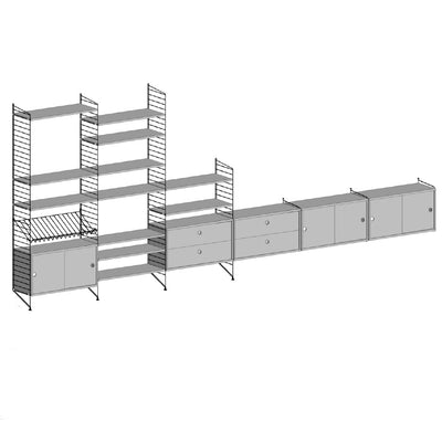 ספריית אחסון רחבה - Idana Furniture