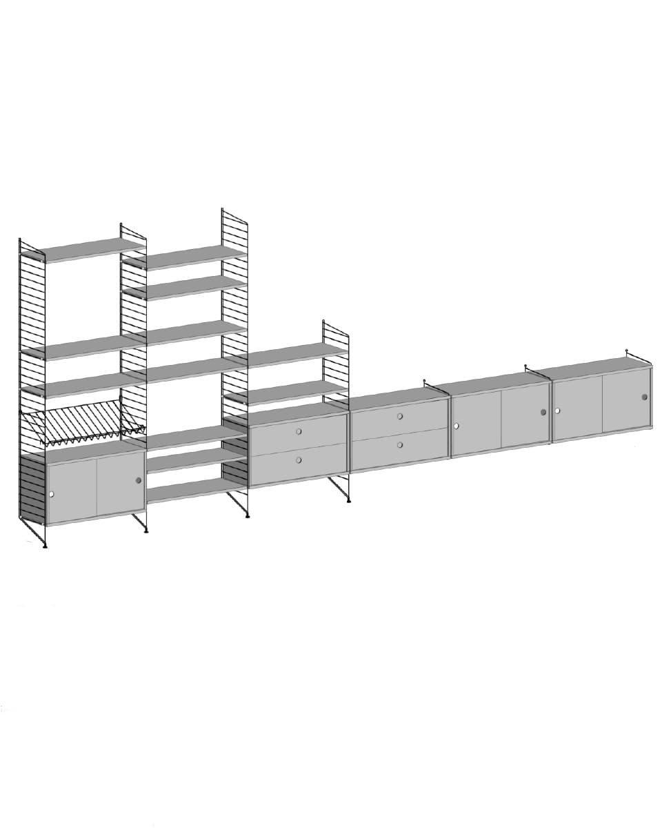 ספריית אחסון רחבה - Idana Furniture