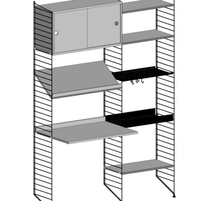 עמדת עבודה משולבת אחסון - Idana Furniture