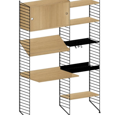 עמדת עבודה משולבת אחסון - Idana Furniture