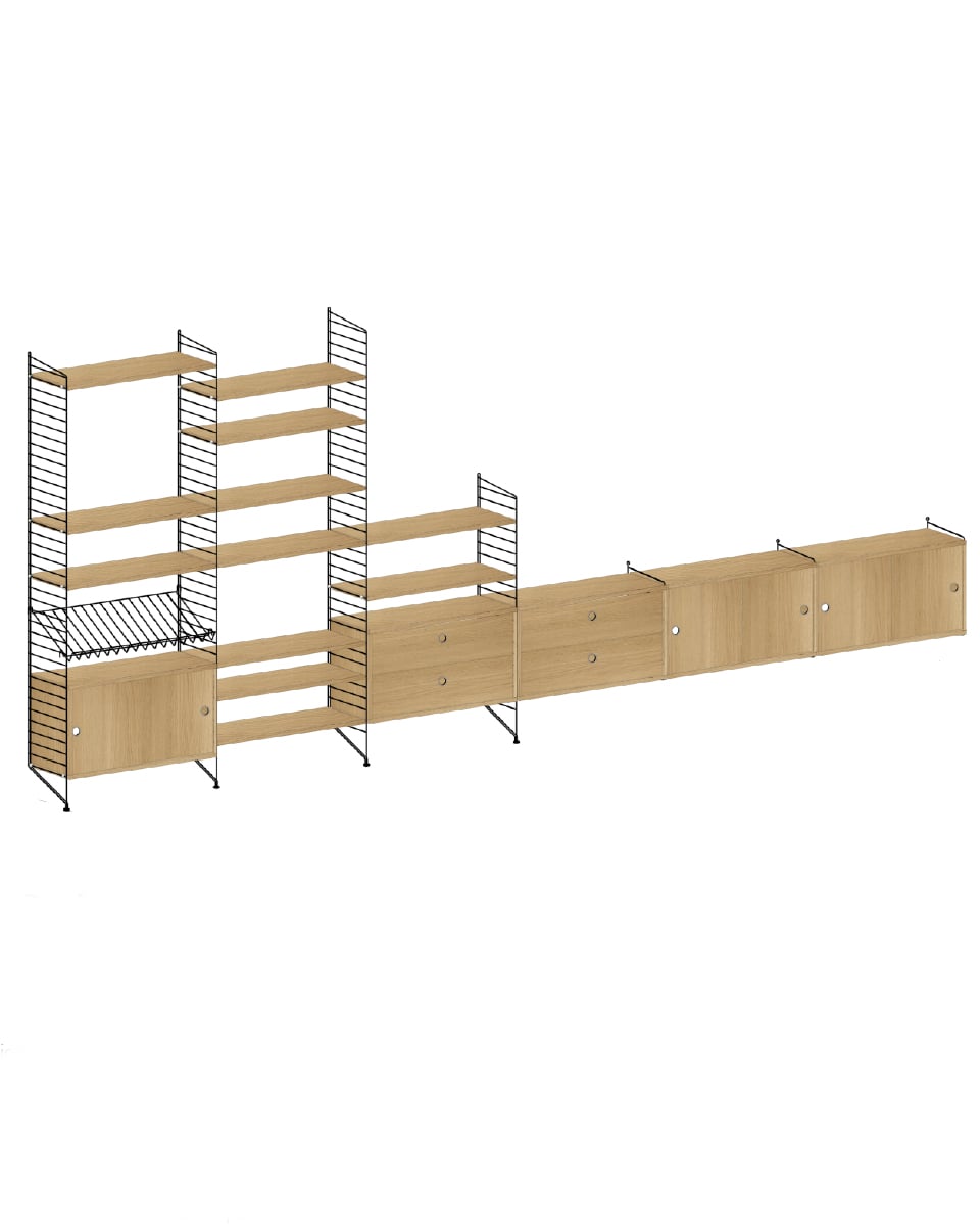 ספריית אחסון רחבה - Idana Furniture