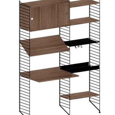 עמדת עבודה משולבת אחסון - Idana Furniture