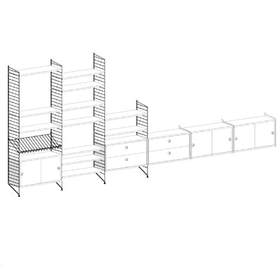 ספריית אחסון רחבה - Idana Furniture