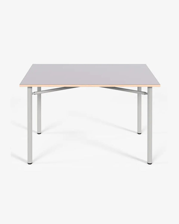 שולחן כתיבה ואוכל קומפקטי Prinds מבית Case Furniture משטח אפור וקצוות עץ