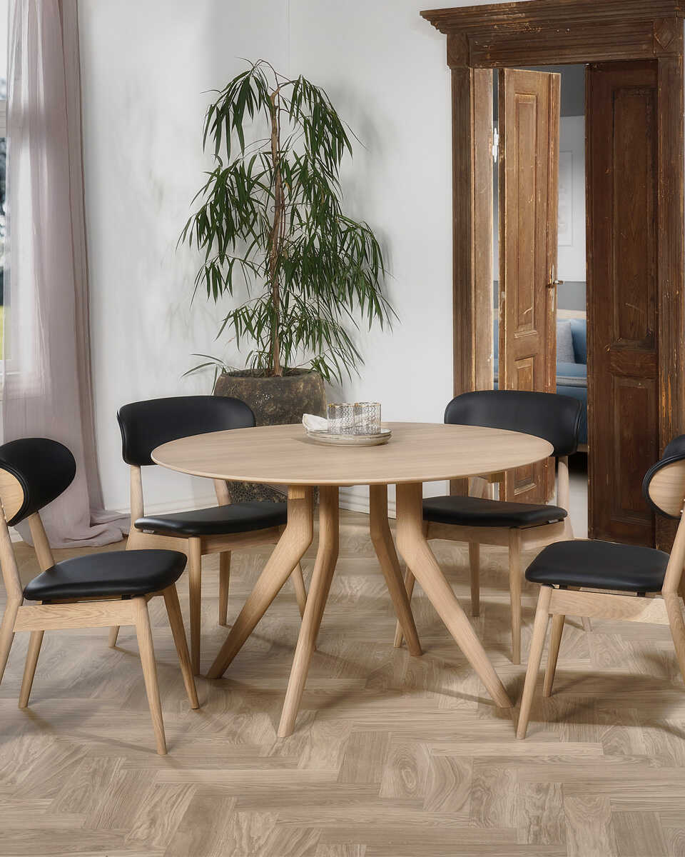 שולחן אוכל עגול נפתח CORNA SLIM - Idana Furniture