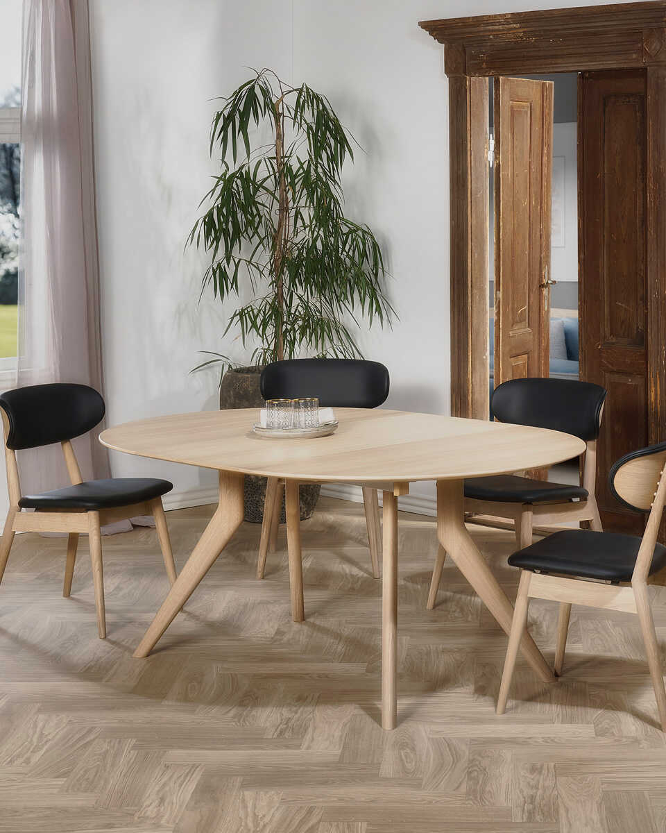 שולחן אוכל עגול נפתח CORNA SLIM - Idana Furniture