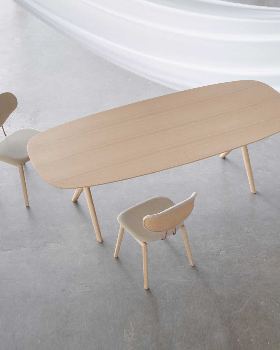 שולחן אוכל אליפסה נפתח Corna Slim - Idana Furniture