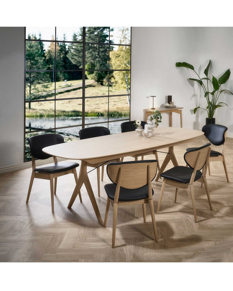 שולחן אוכל אליפסה נפתח Corna Slim - Idana Furniture