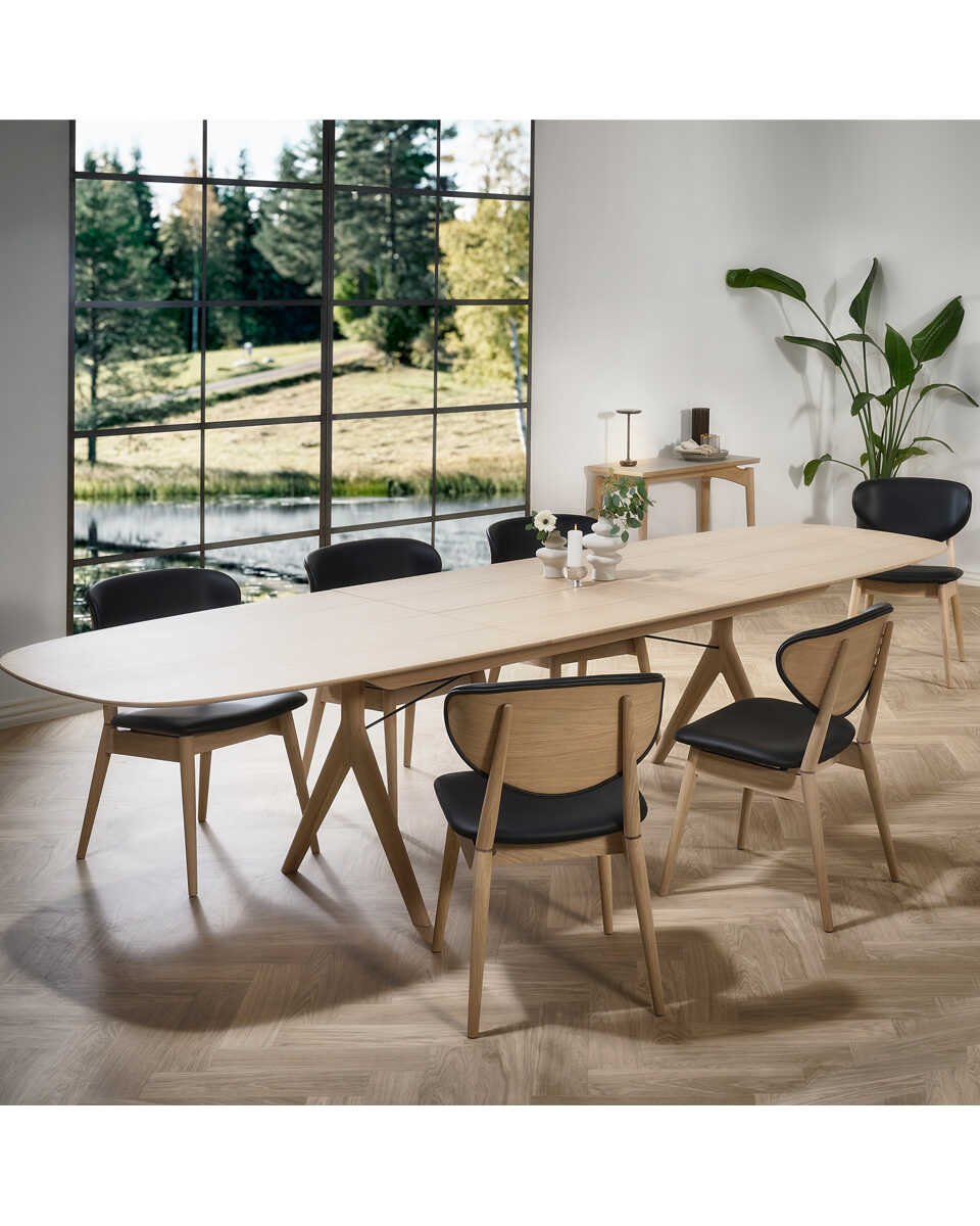 שולחן אוכל אליפסה נפתח Corna Slim - Idana Furniture