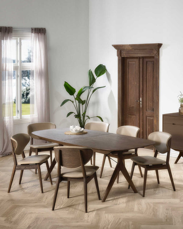 שולחן אוכל אליפסה נפתח Corna Slim - Idana Furniture