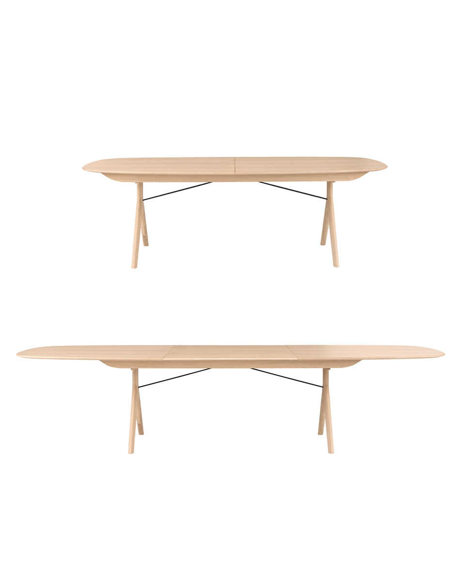 שולחן אוכל אליפסה נפתח Corna Slim - Idana Furniture