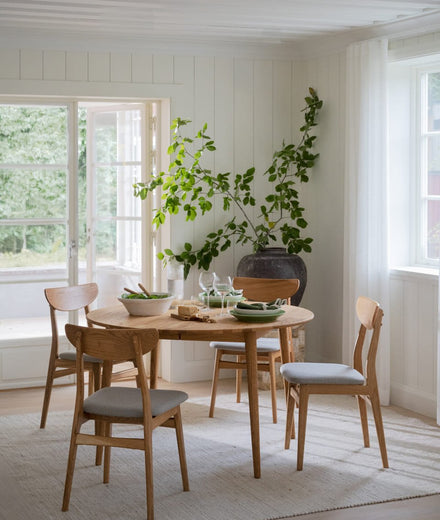 שולחן אוכל עגול נפתח Tyler - Idana Furniture
