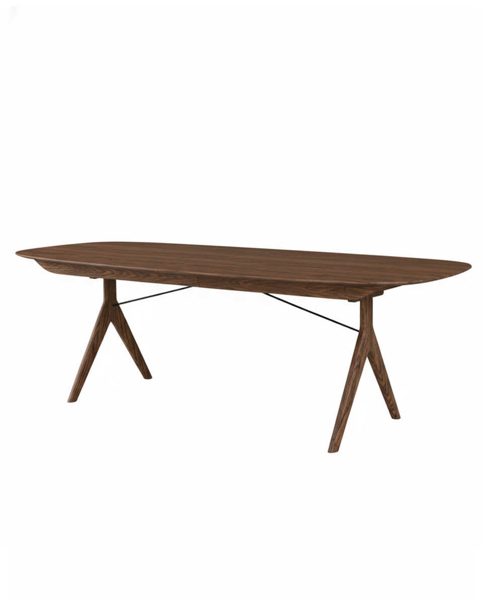 שולחן אוכל אליפסה נפתח Corna Slim - Idana Furniture