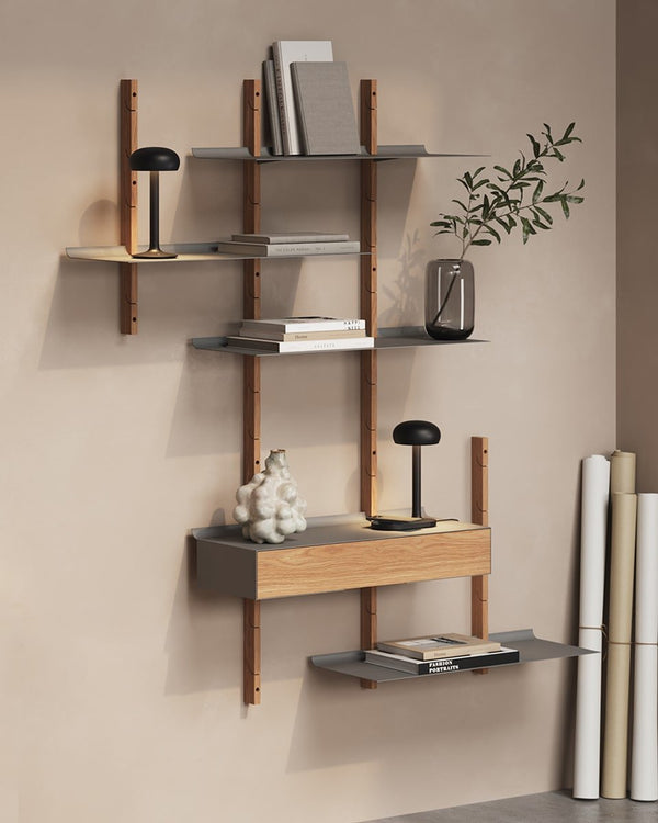 קומבינציית מדפי סמייל ומגירה - Idana Furniture