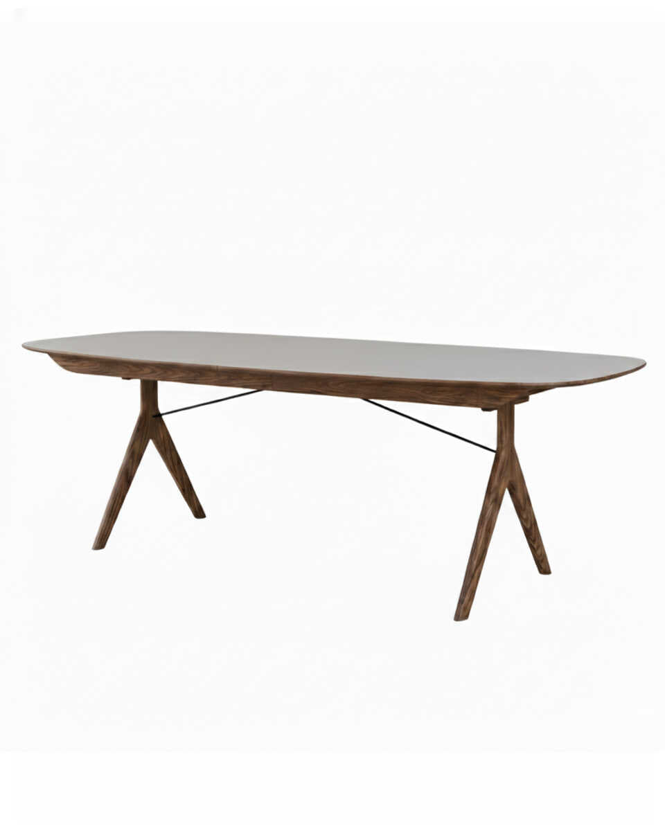 שולחן אוכל אליפסה נפתח Corna Slim - Idana Furniture