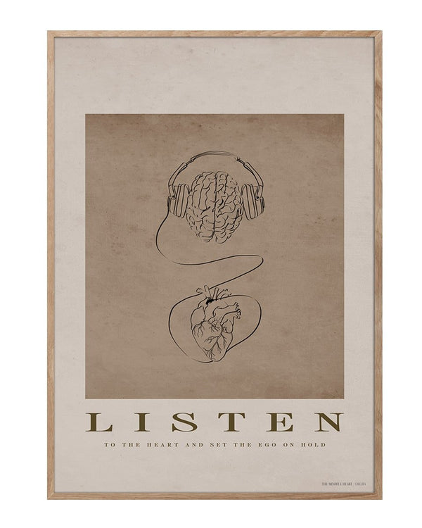 פוסטר Listen - Idana Furniture