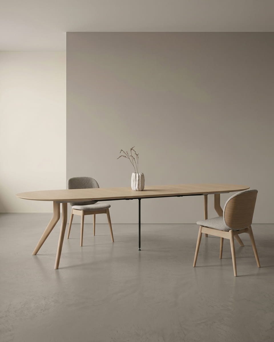 Corna Round שולחן אוכל עגול נפתח - Idana Furniture