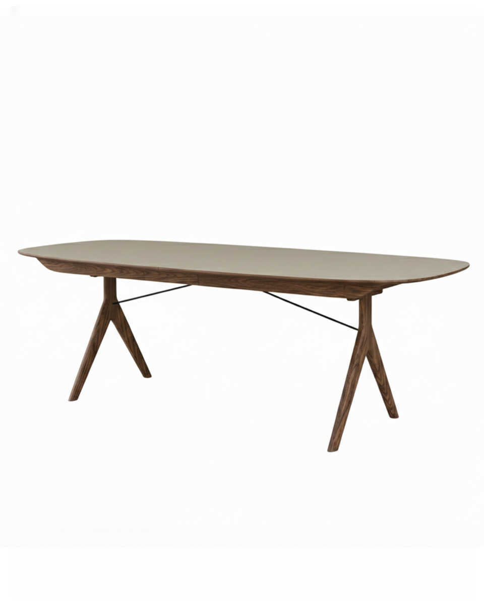 שולחן אוכל אליפסה נפתח Corna Slim - Idana Furniture