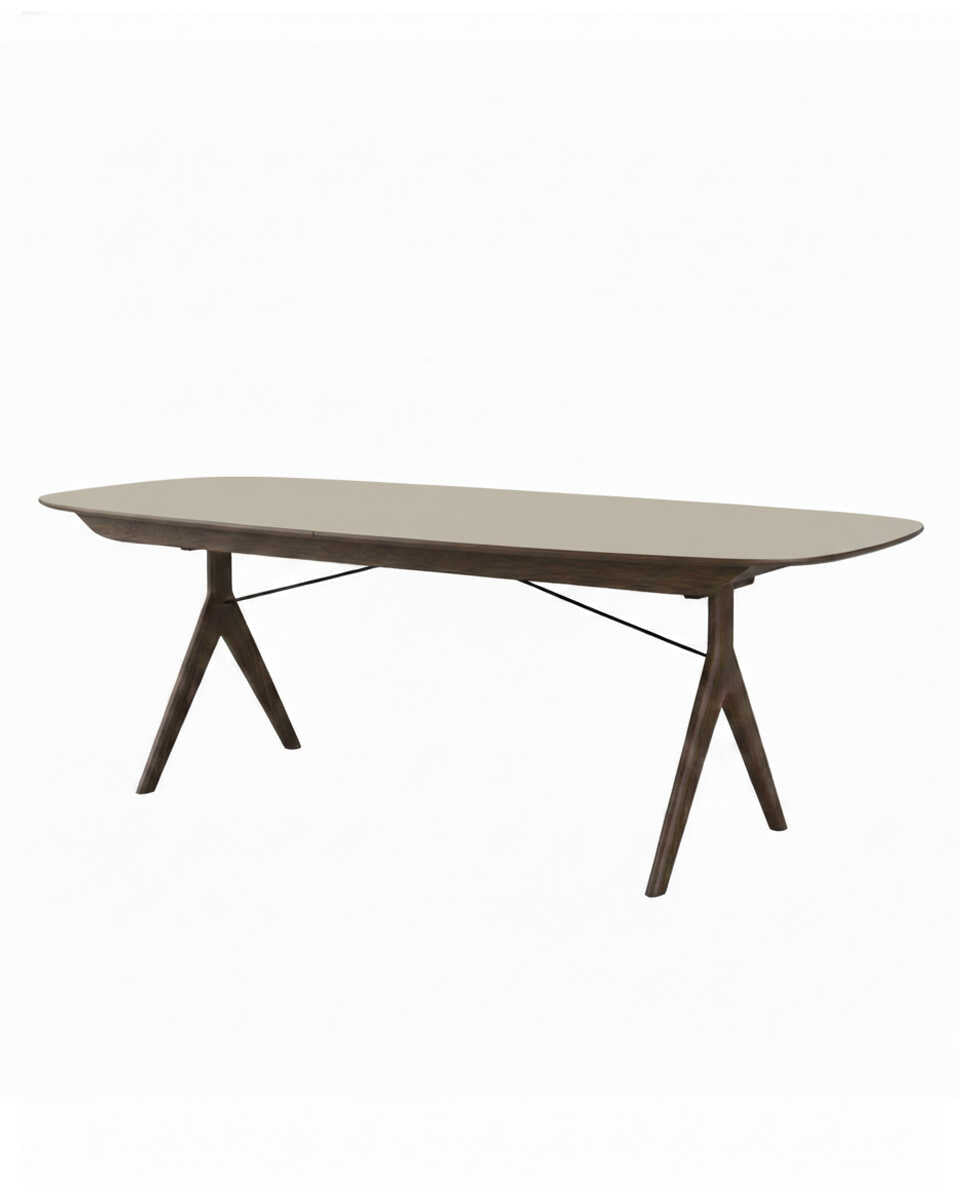 שולחן אוכל אליפסה נפתח Corna Slim - Idana Furniture