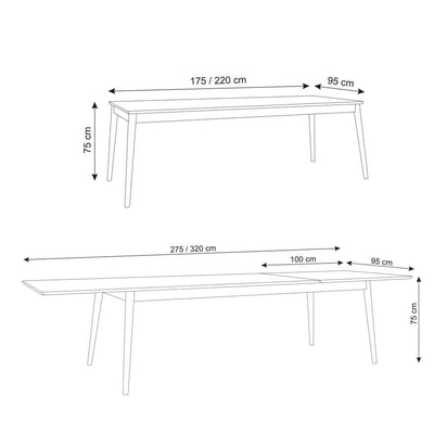שולחן אוכל נפתח HIDE - Idana Furniture