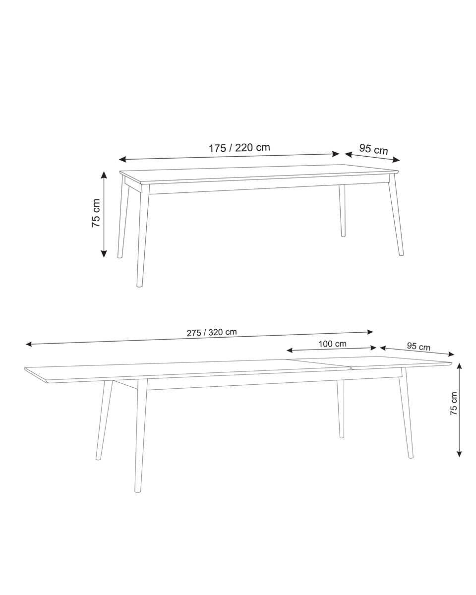 שולחן אוכל נפתח HIDE - Idana Furniture