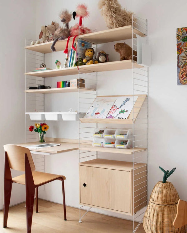 ספריה ושולחן בחדר ילדים - Idana Furniture