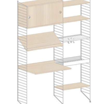 עמדת עבודה משולבת אחסון - Idana Furniture