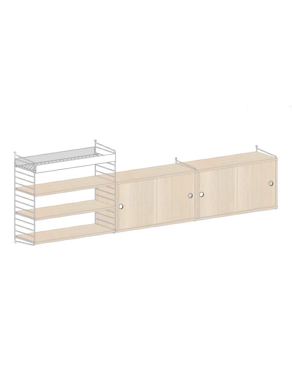 מזנון טלויזיה ומדף מתכת - Idana Furniture