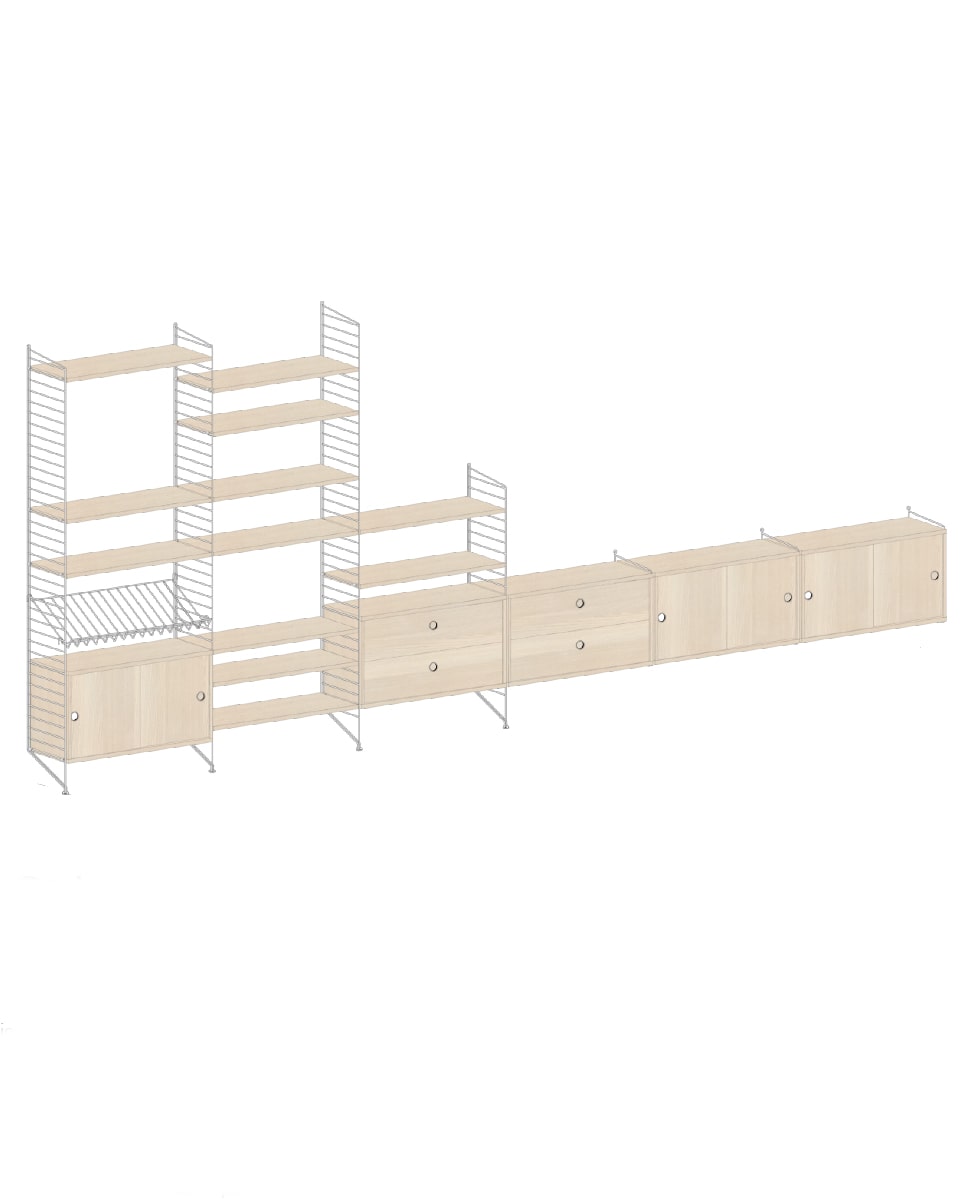 ספריית אחסון רחבה - Idana Furniture