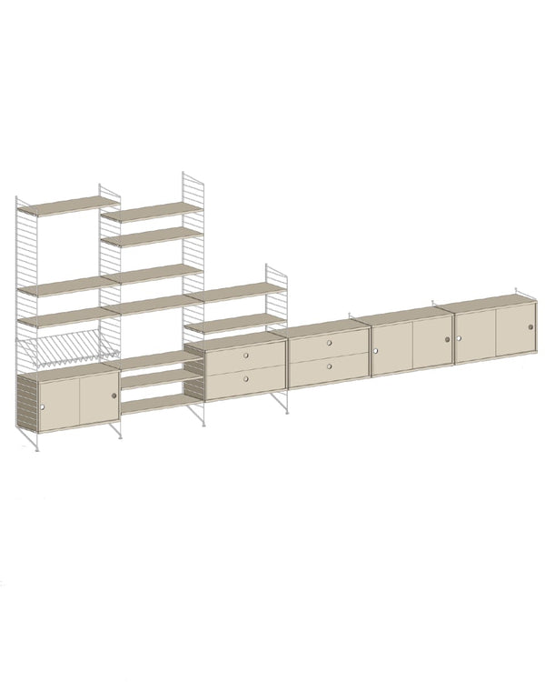 ספריית אחסון רחבה - Idana Furniture