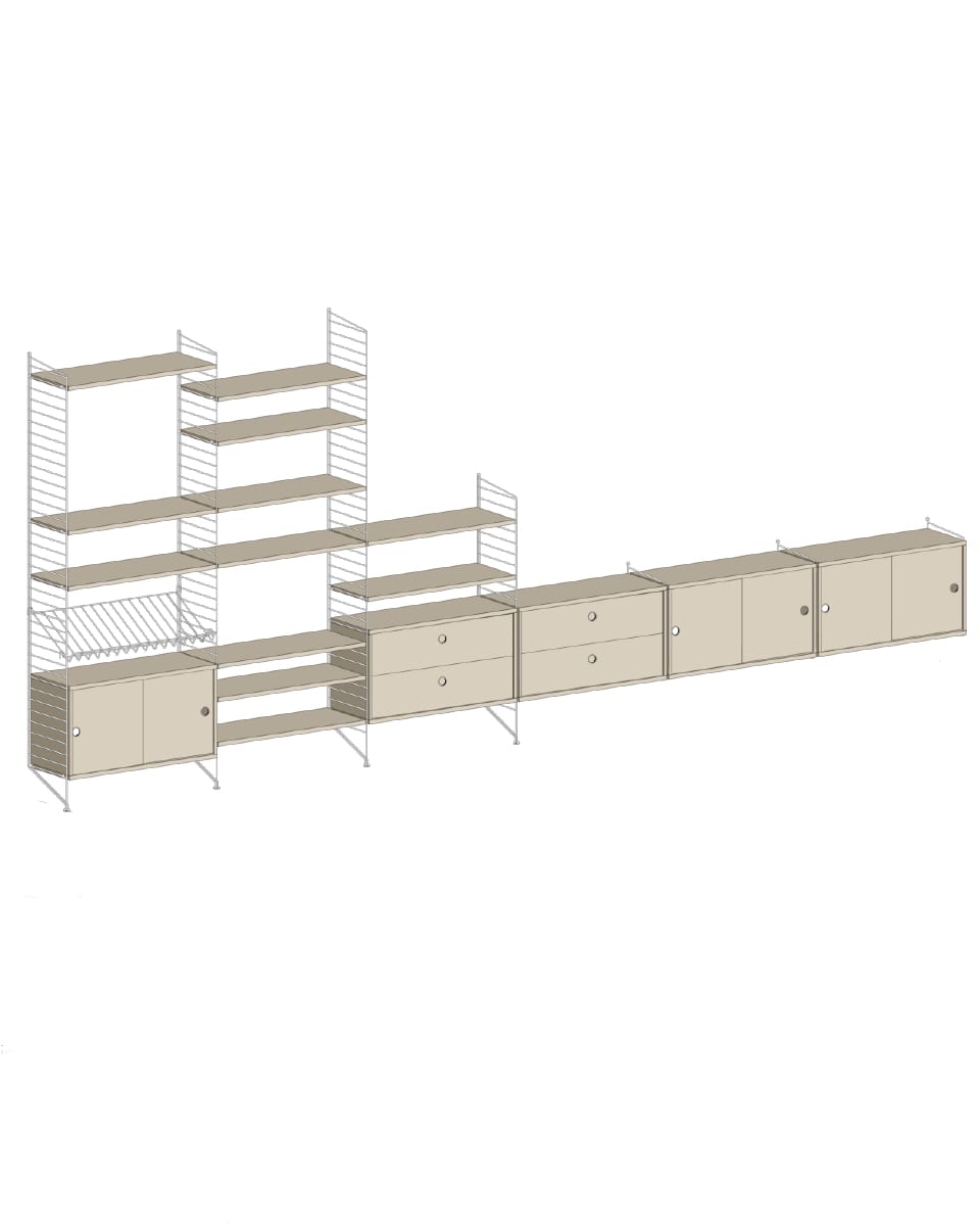 ספריית אחסון רחבה - Idana Furniture