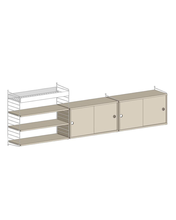 מזנון טלויזיה ומדף מתכת - Idana Furniture