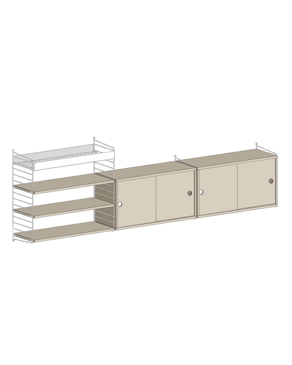 מזנון טלויזיה ומדף מתכת - Idana Furniture